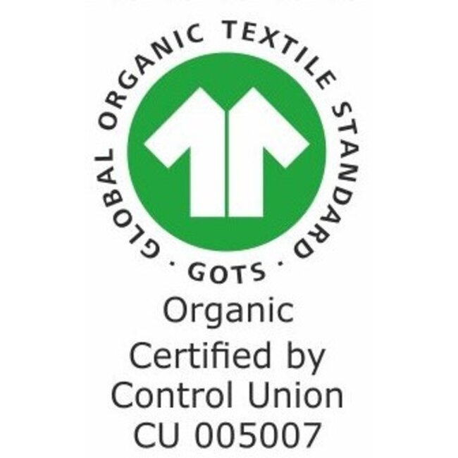 Theedoek  60x60cm - natural white - zonder label - GOTS