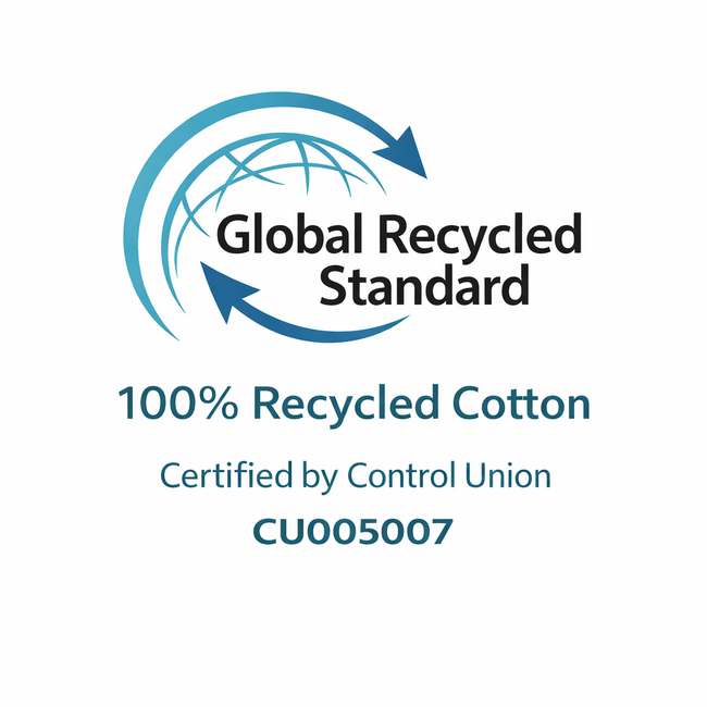 806 GRS tassen Cosmetic bag L (22x16x6cm) - natural white - recycled cotton - GRS