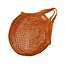 Net bag with short handles - orange