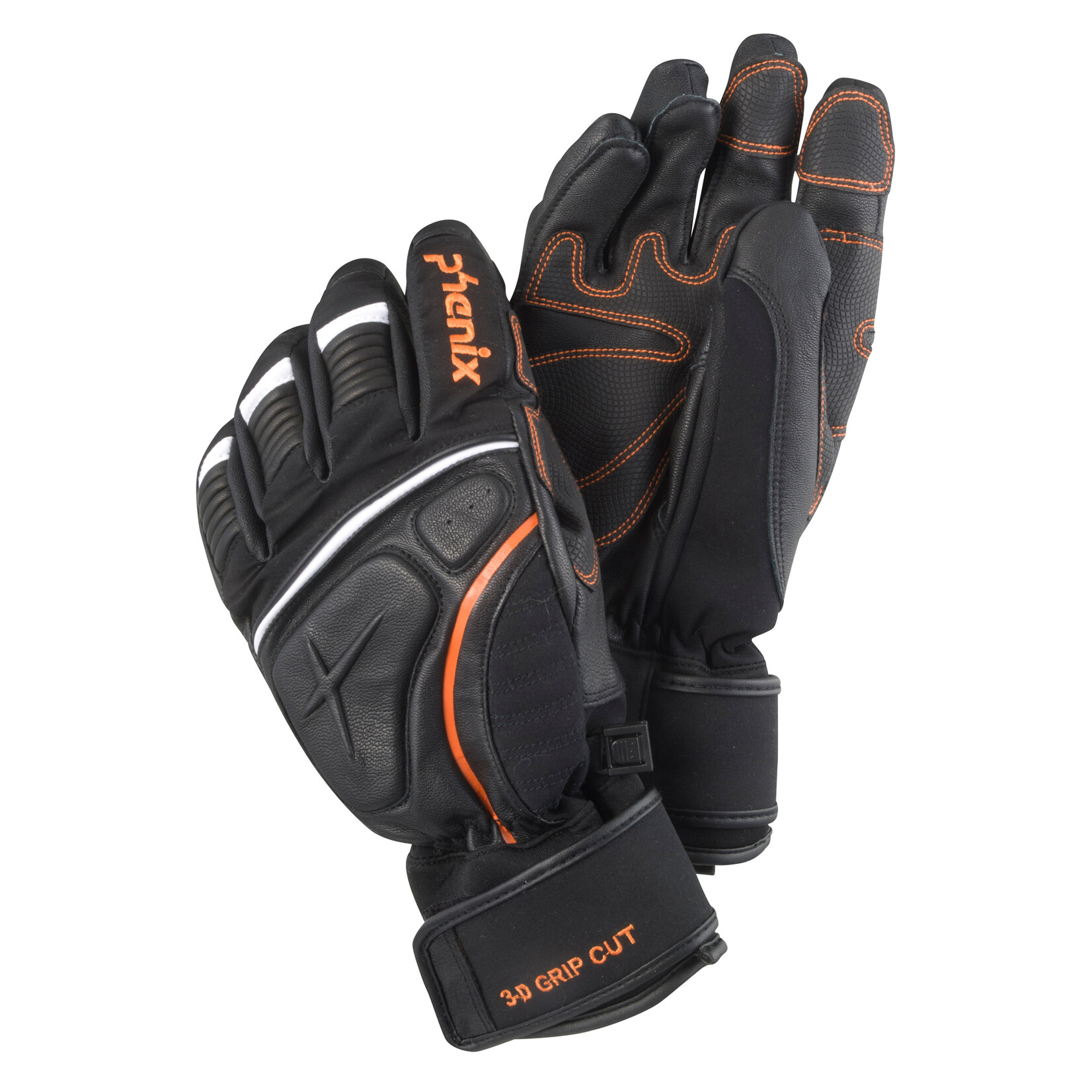 GLOVE black orange