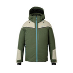 Color Combination Jacket Khaki