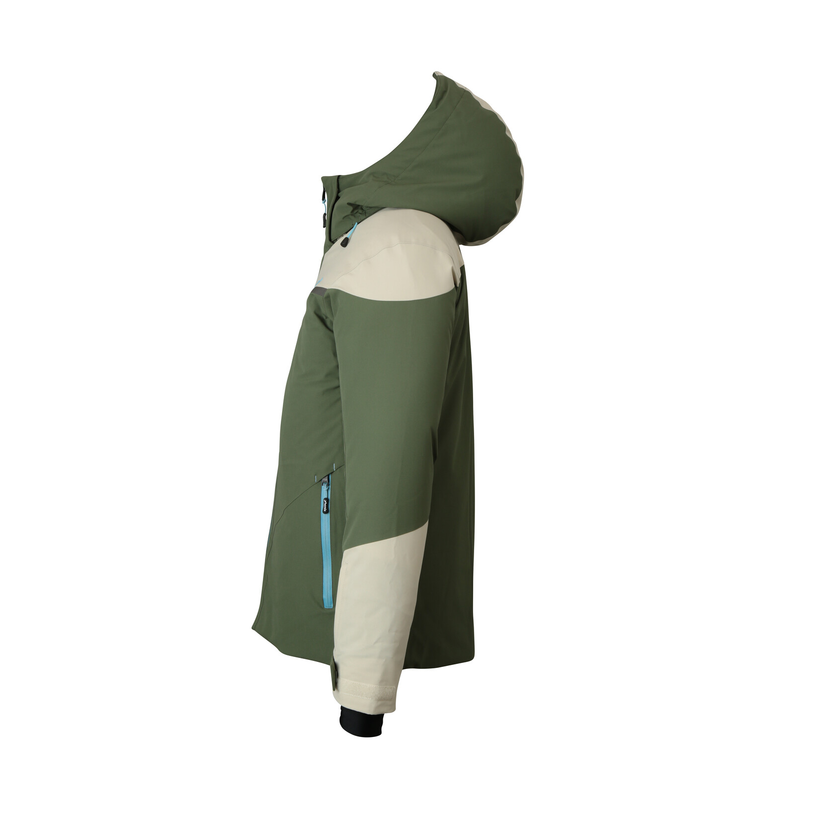 Color Combination Jacket Khaki