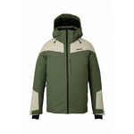 Color Combination Jacket Khaki