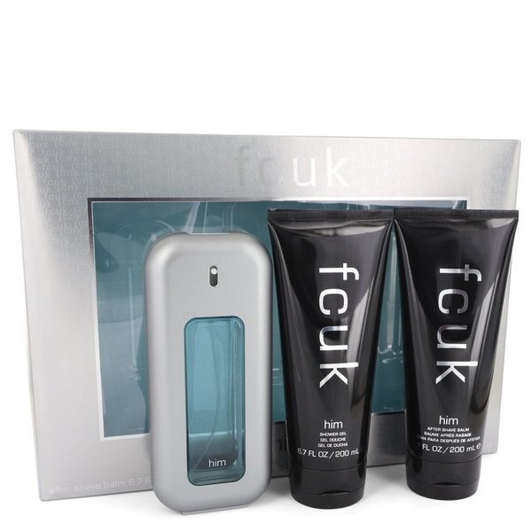 FCUK by French Connection   - Gift Set - 100 ml Eau De Toilette Spray + 200 ml After Shave Balm + 200 ml Shower Gel