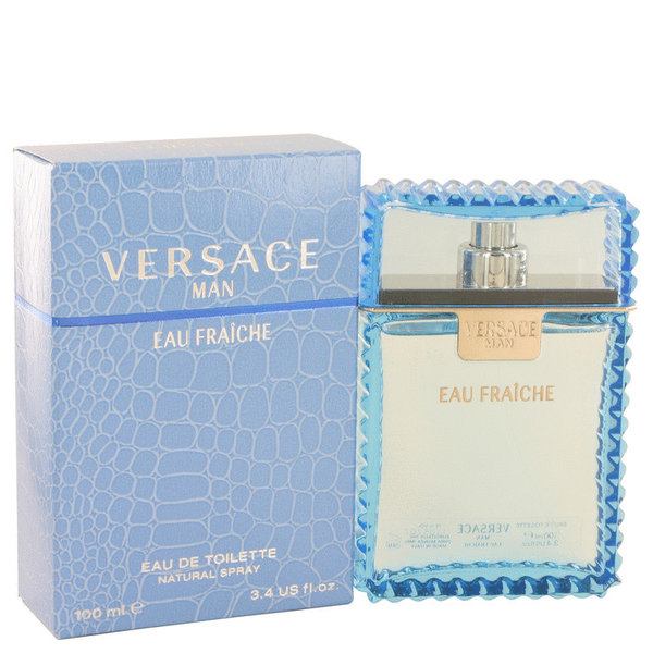 Versace Man by Versace 100 ml - Eau Fraiche Eau De Toilette Spray (Blue)