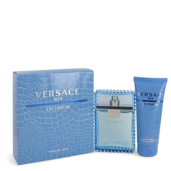 Versace Man by Versace   - Gift Set - 100 ml Eau De Toilette Spray (Eau Frachie) + 100 ml Shower Gel