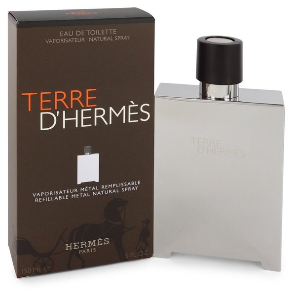 Terre D'Hermes by Hermes 150 ml - Eau De Toilette Spray Refillable (Metal)