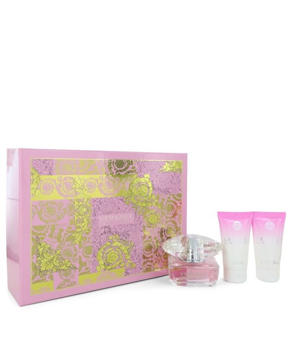 Versace Bright Crystal by Versace   - Gift Set - 50 ml Eau De Toilette Spray + 50 ml Body Lotion + 50 ml Shower Gel