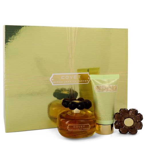 Sarah Jessica Parker Covet by Sarah Jessica Parker   - Gift Set - 100 ml Eau De Parfum Spray + 70 ml Body Loiton + Perfume Compact