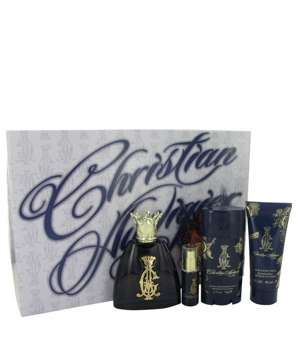 Christian Audigier Christian Audigier by Christian Audigier   - Gift Set - 100 ml Eau De Toilette Spray + 10 ml MIN EDT + 90 ml Body Wash + 2.75 Deodorant Stick