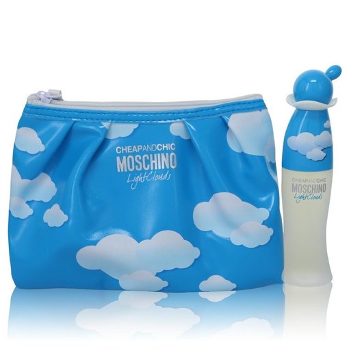 Moschino Cheap & Chic Light Clouds by Moschino   - Gift Set - 50 ml Eau De Toilette Spray with Free Cosmetic Pouch