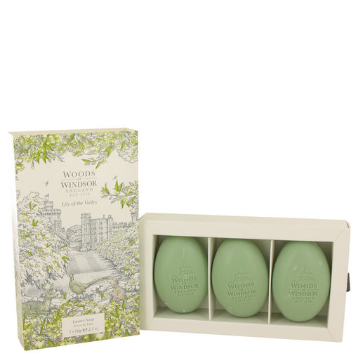 Woods of Windsor Lily of the Valley (Woods of Windsor) by Woods of Windsor 62 ml - Three 60 ml Luxury Soaps