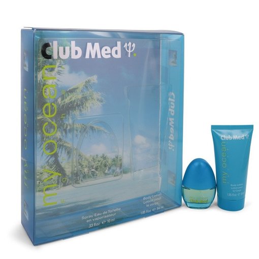 Coty Club Med My Ocean by Coty   - Gift Set - 10 ml Mini EDT Spray + 50 ml Body Lotion