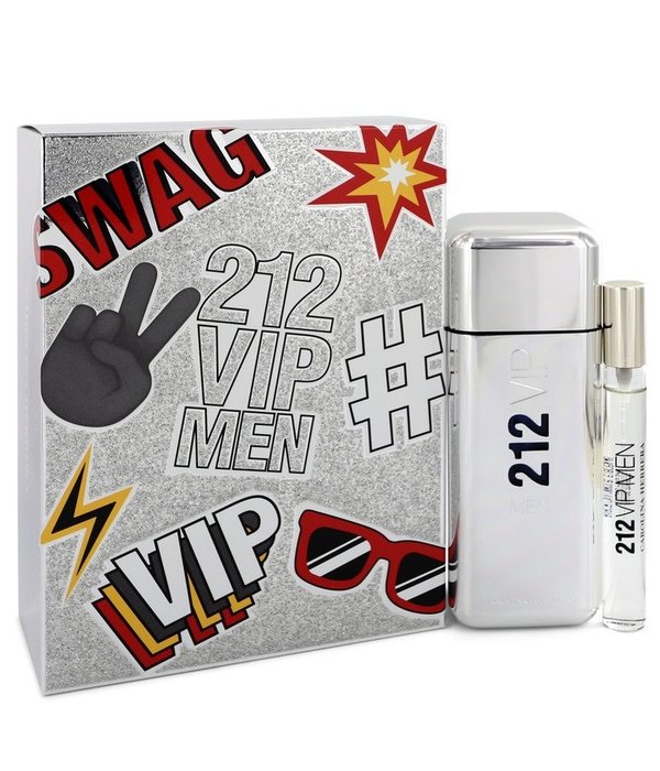 Carolina Herrera 212 Vip by Carolina Herrera   - Gift Set - 100 ml Eau De Toilette Spray + 10 ml Mini EDT Spray