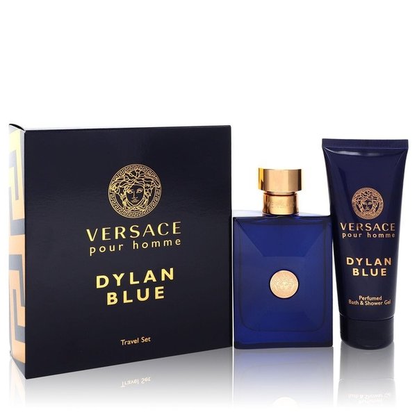 Versace Pour Homme Dylan Blue by Versace   - Gift Set - 100 ml Eau de Toilette Spray + 100 ml Shower Gel