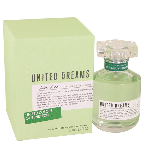 United Dreams Live Free by Benetton 80 ml - Eau De Toilette Spray