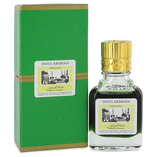 Swiss Arabian Jannet El Firdaus by Swiss Arabian 9 ml - Concentrated Perfume Oil Free From Alcohol (Unisex Green Attar)