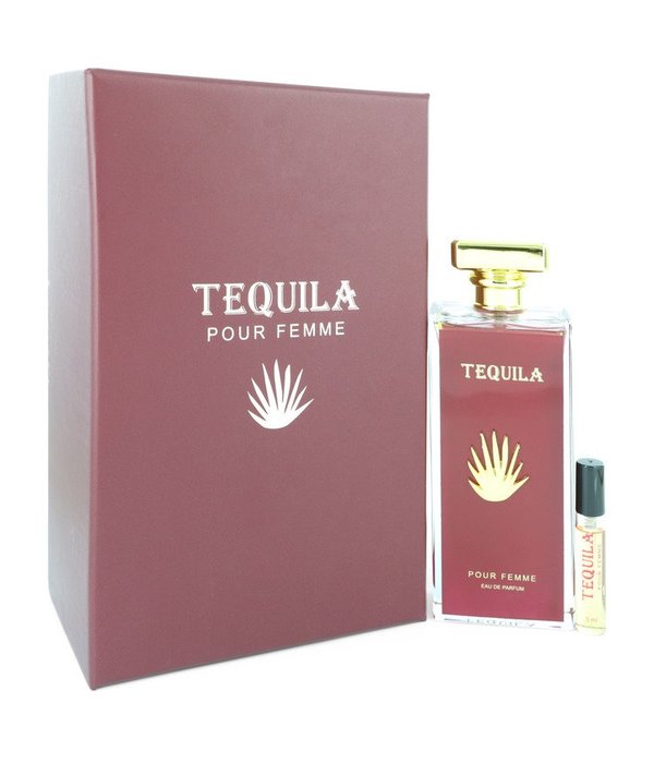 Tequila Perfumes Tequila Pour Femme Red by Tequila Perfumes 100 ml - Eau De Parfum Spray + Free 10 ml Mini EDP Spray