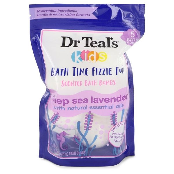 Dr Teal's Ultra Moisturizing Bath Bombs by Dr Teal's 50 ml - Five (5) 50 ml Kids Bath Time Fizzie Fun Scented Bath Bombs Deep Sea Lavender with Natural Essential Oils (Unisex)