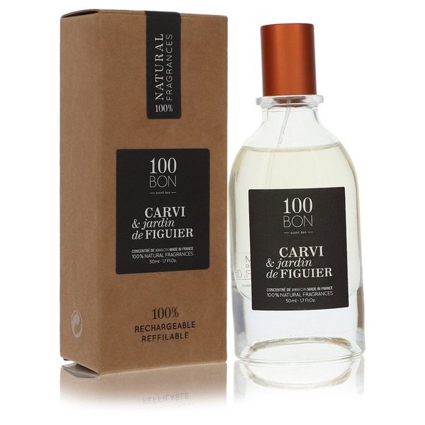 100 Bon Carvi & Jardin De Figuier by 100 Bon 50 ml - Concentree De Parfum Spray (Unisex Refillable)