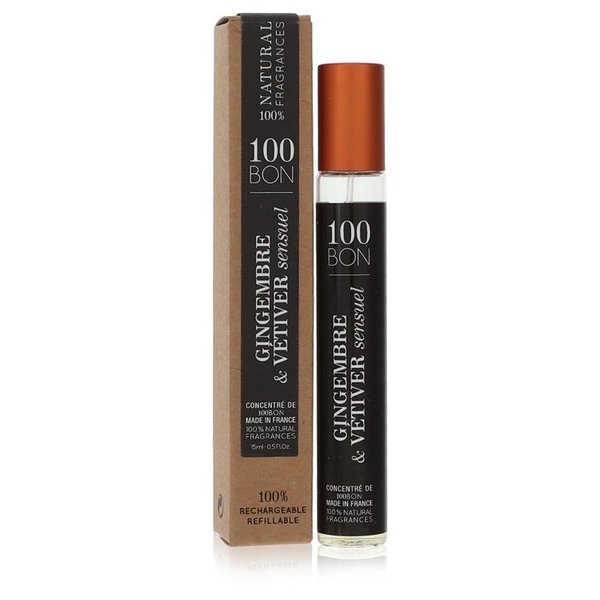 100 Bon Gingembre & Vetiver Sensuel by 100 Bon 15 ml - Mini Concentree De Parfum (Unisex Refillable)