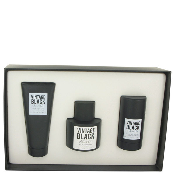 Kenneth Cole Vintage Black by Kenneth Cole   - Gift Set - 100 ml Eau De Toilette Spray + 100 ml After Shave Balm +80 ml Deodorant Stick