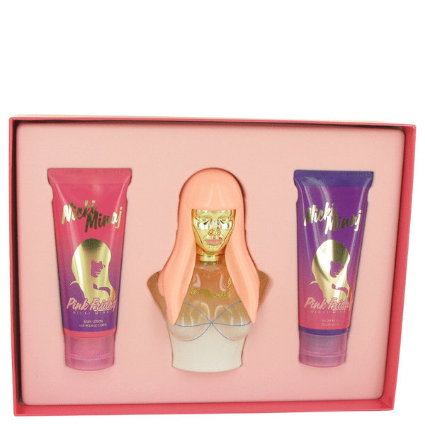 Pink Friday by Nicki Minaj   - Gift Set - 100 ml Eau De Parfum Spray + 100 ml Body Lotion + 100 ml Shower Gel
