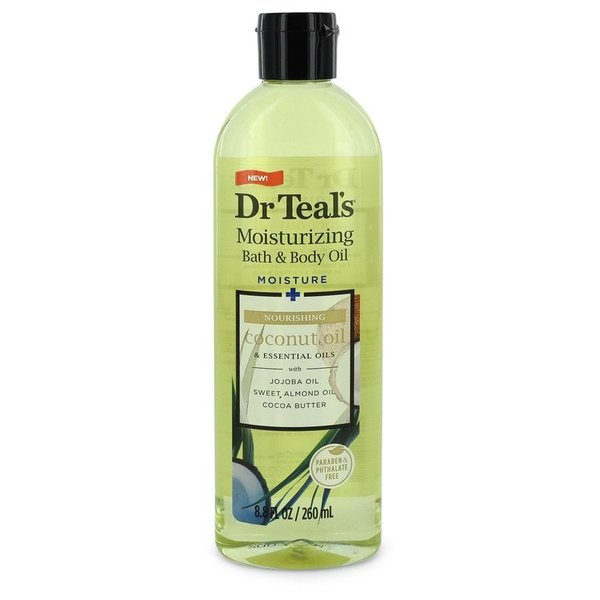 Dr Teal's Moisturizing Bath & Body Oil by Dr Teal's 260 ml - Nourishing Coconut Oil with Essensial Oils, Jojoba Oil, Sweet Almond Oil and Cocoa Butter