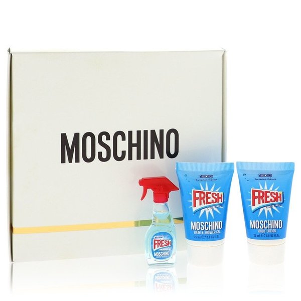 Moschino Fresh Couture by Moschino   - Gift Set - 10 ml Mini EDP Spray + 20 ml Body Lotion + 20 ml Shower Gel