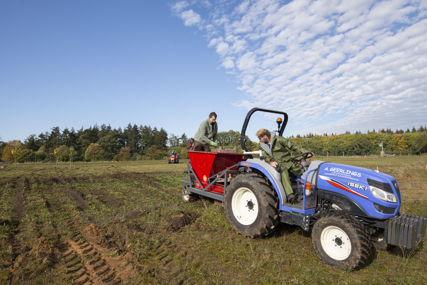 Machinaal planten van bollen