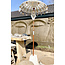 Ibizawonen Balinese Parasol 100 cm White / Silver
