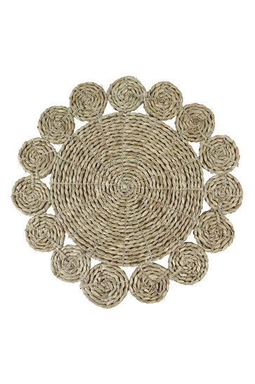 Wicker Placemat Sun Natural