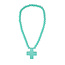 ibzmode living Collier Ornement Croix Turquoise