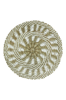 Wicker Placemat Sun White
