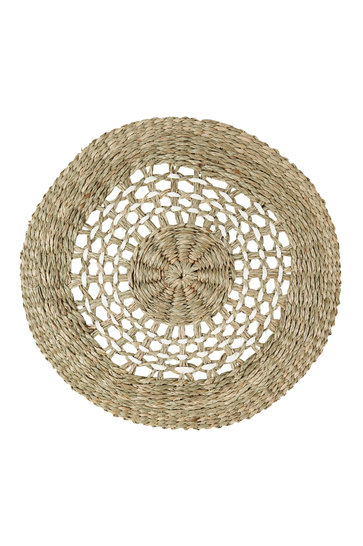 Wicker Placemat Woven White
