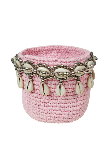Basket Beads Bali Pink