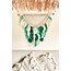 ibzmode living Macrame Feathers Natural Aqua