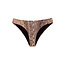 PilyQ Bikini Bottom Reversible High Cut Python Brown