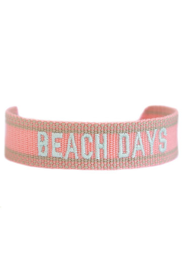 Gewebtes Armband Beach Days Pink