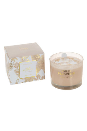 Scented candle Wild Flowers Beige