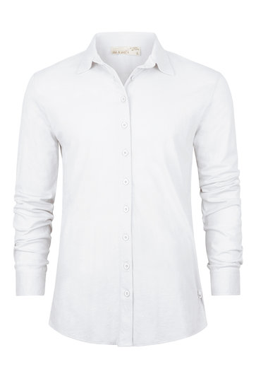 Camisa Elástica Básica Blanca
