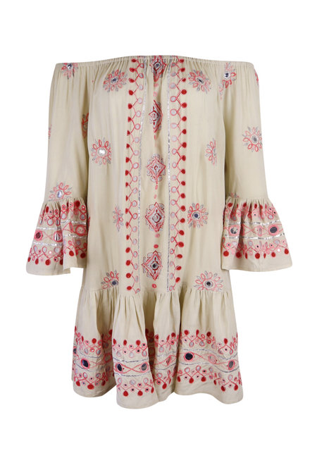 Kort Jurkje Summer Mirror Beige