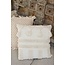 ibzhome Funda de Cojín Tejida a Mano Estilo Marfil 50x50cm