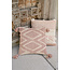 ibzmode living Handgeweven Kussenhoes Ruit Roze 50x50cm
