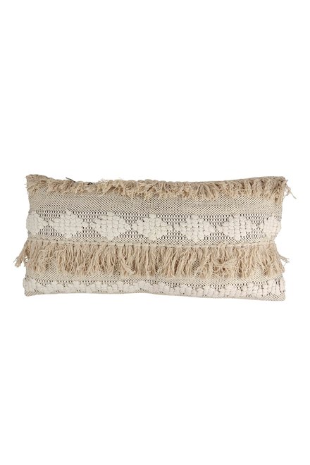 Handwoven Cushion Cover Boho Natural 35x70cm