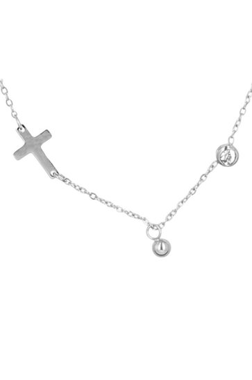 Necklace Cross Silver