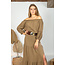 ibzmode Off Shoulder Top Yade Taupe