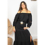 ibizamode Off shoulder Top Yade Zwart