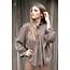 ibizamode Blouse Bella Ruffle Taupe