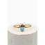 Balibiza Jewels Ring Crown Goud Turquoise